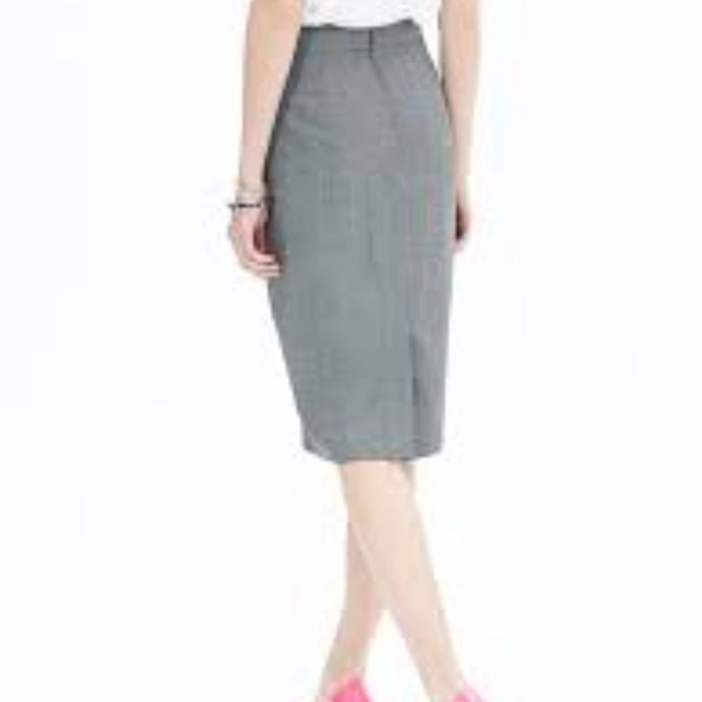 Banana Republic stretch wool Elegant Gray Pencil Skirt